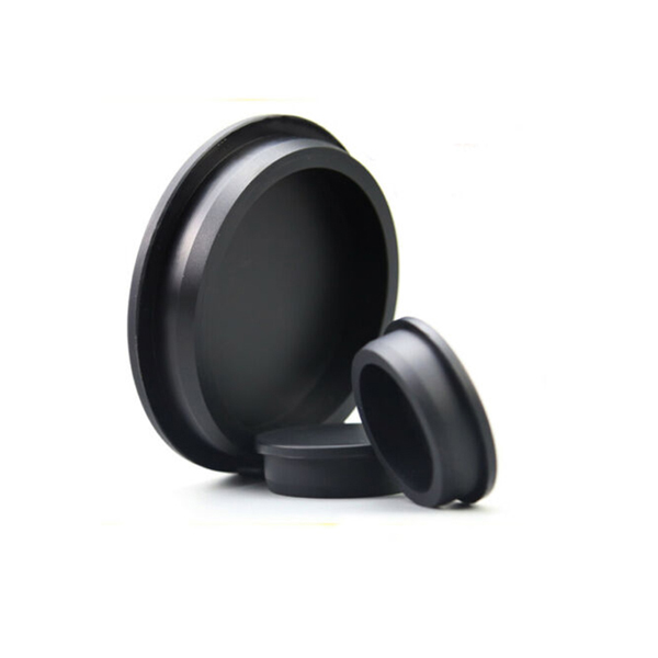 Custom Black Silicone Rubber Parts Stopper EPDM Plug End Cap