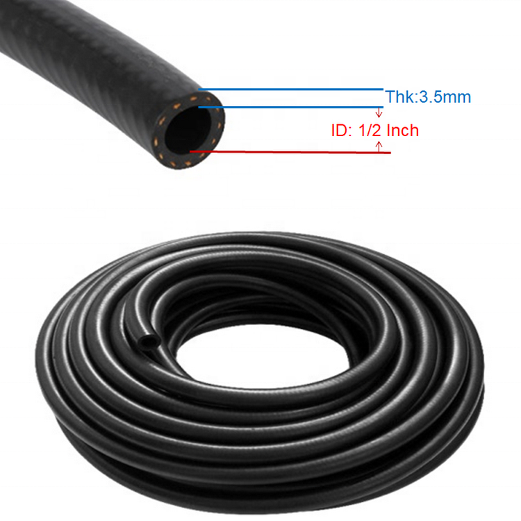 Saej30 Rubber Fuel hose fkm eco aramid reinforced rubber fuel line hose IATF16949 Certified supplier